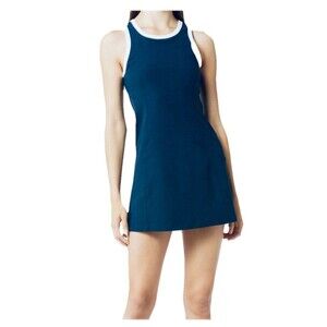 Beyond Yoga Spacedye Outlines Dress - Navy with White Trim